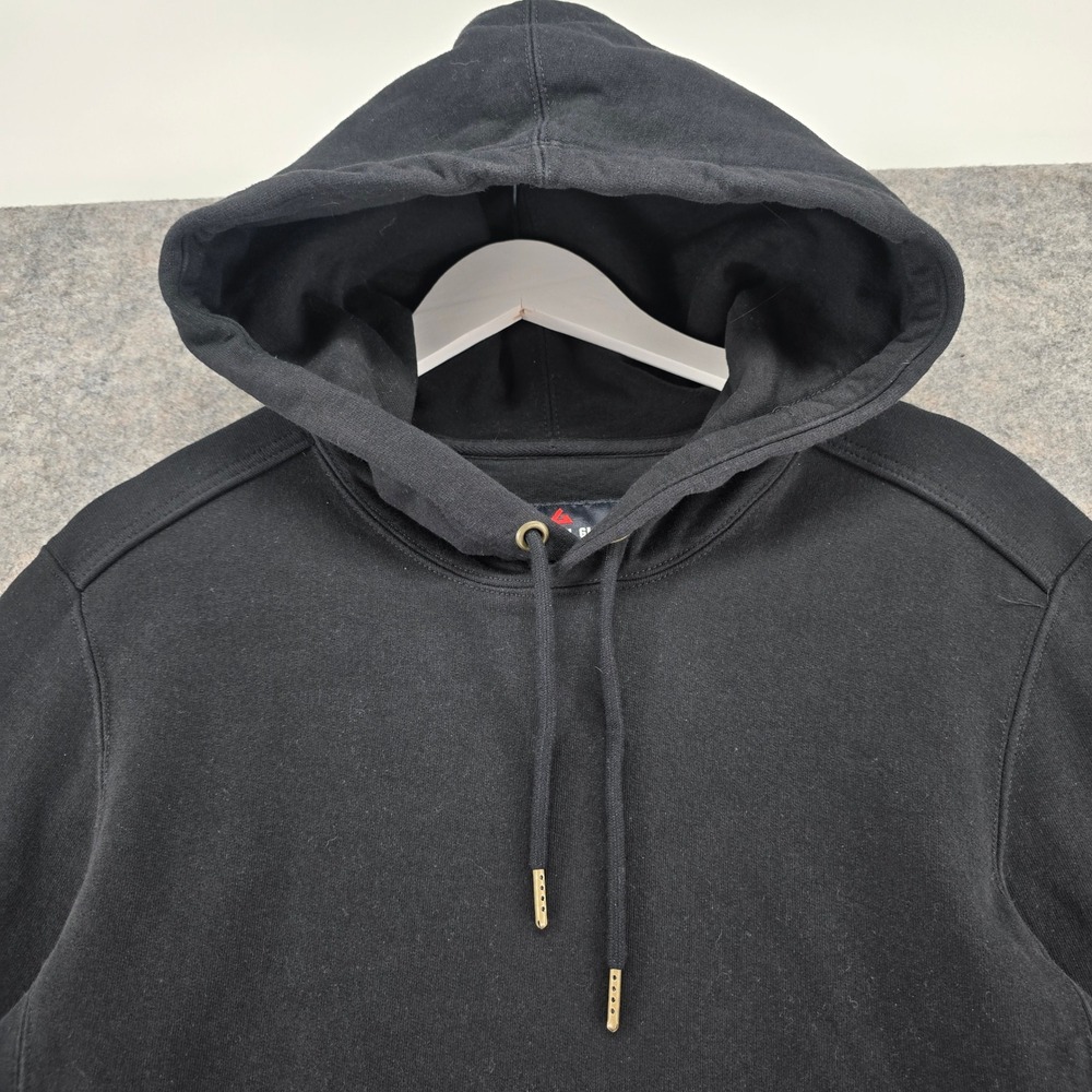 American Giant Hoodie Mens Small Black Cotton Pullover Heavyweight Made in USA - Picture 6 of 14